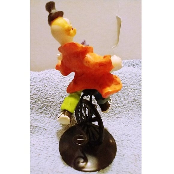 Colorful Circus Clown On Unicycle Figurine With Playing Cards - K's Collection - Picture 6 of 15